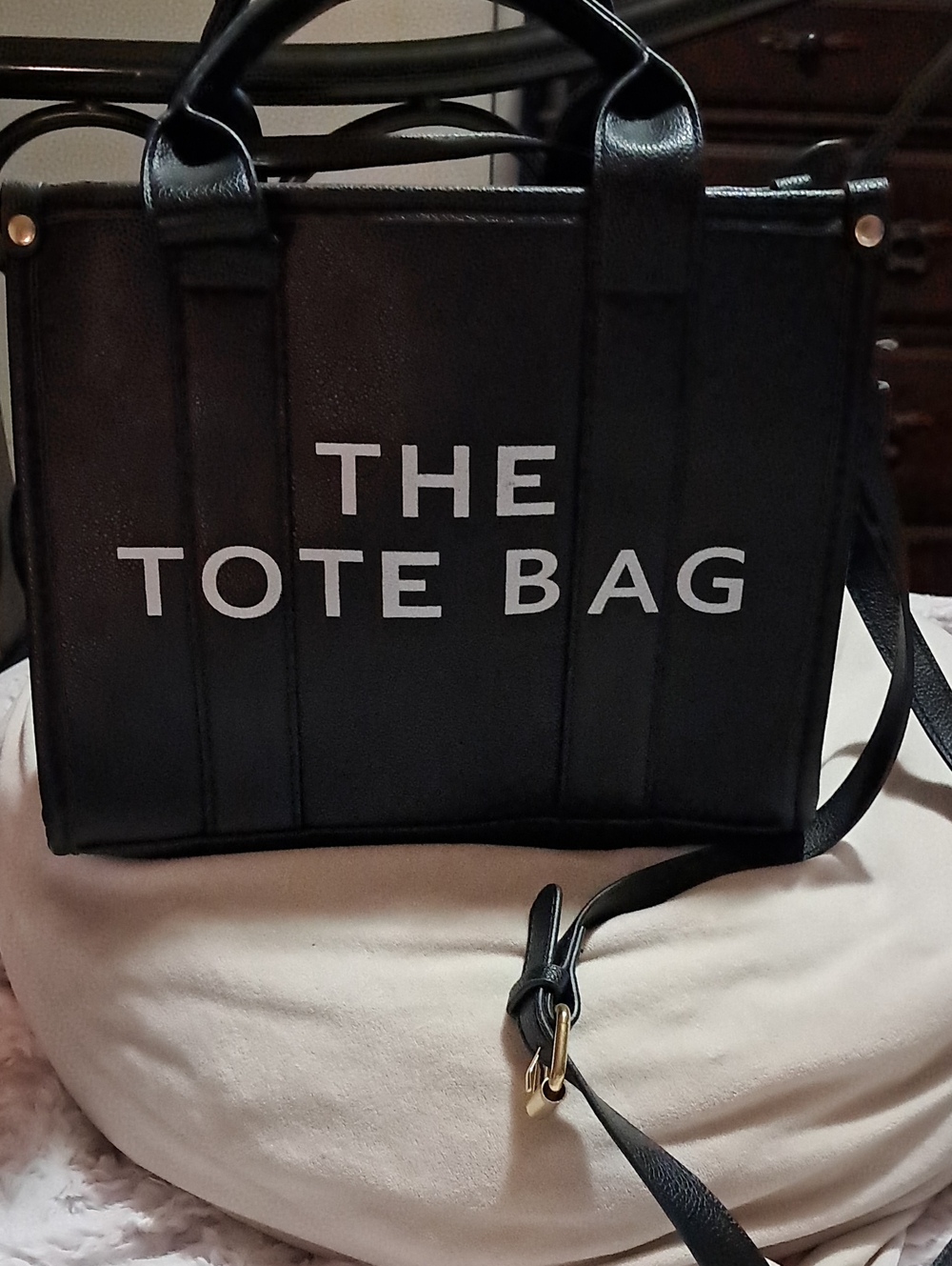 Unbranded Black 'The Tote Bag' Structured Shoulder Tote